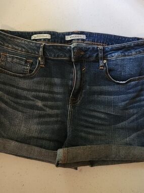 Vigoss Indigo Roll-Cuff Denim Shorts